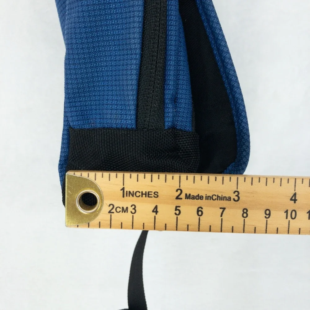 LL Bean Messenger Bag Unisex Small Blue Nylon Crossbody Travel Organizer